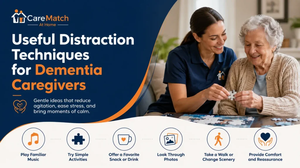 useful distraction techniques for dementia caregivers